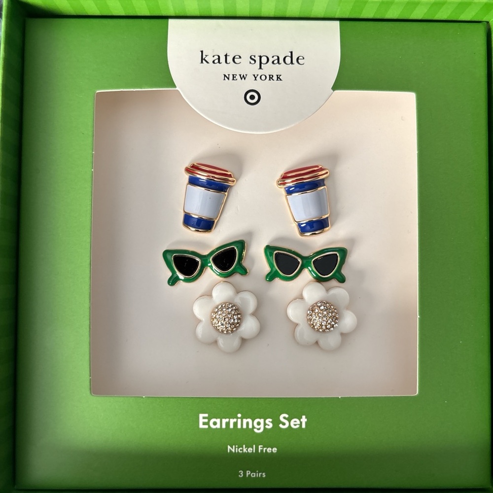 NWT KATE SPADE for TARGET earring set